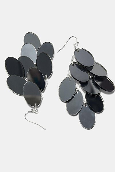 Stradivarius Oval sallantılı küpe