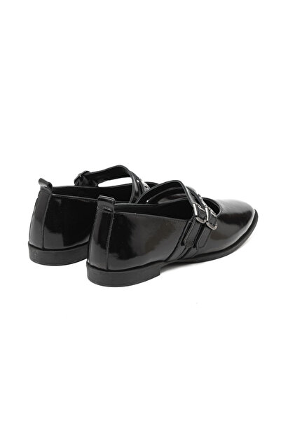 John May Women / Girls Oxford (Classic) Mar-25K-241-138 Black Patent Leather