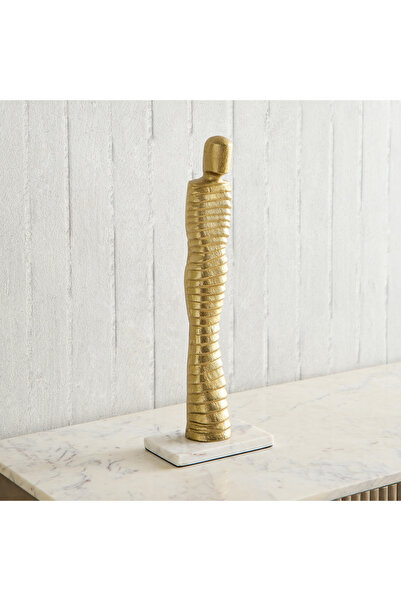 Generic تمثال بليك البشري المصنوع من الألومنيوم - 14.5 × 8.5 × 42.5 سم