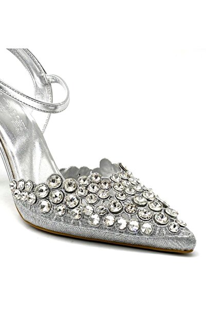 TRENDYSHOSE 06412 Stoned Thin Heel Women's Shoes