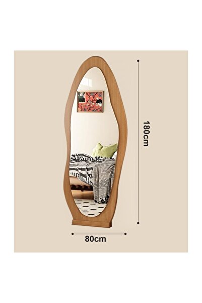 KEKE Dual Purpose Wall Mounted or Standing Cloud Shaped Full Length HD Dressing Mirror
