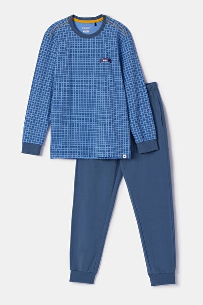 Woody 10-16 Yaş Erkek Pijama-Qtr - 926 Z Aop Cat Studıo Boys
