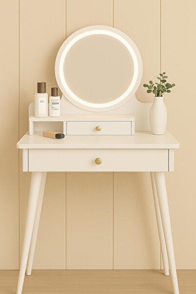 Lapiri 1.Sınıf Premium Kalite %100 Mdf Led Işıklı Aynalı Modern Makyaj Masası...