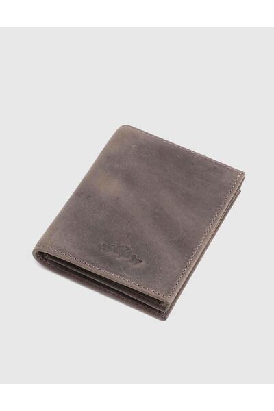 İLVİ Aron Genuine Crazy Leather Mink Men's Wallet