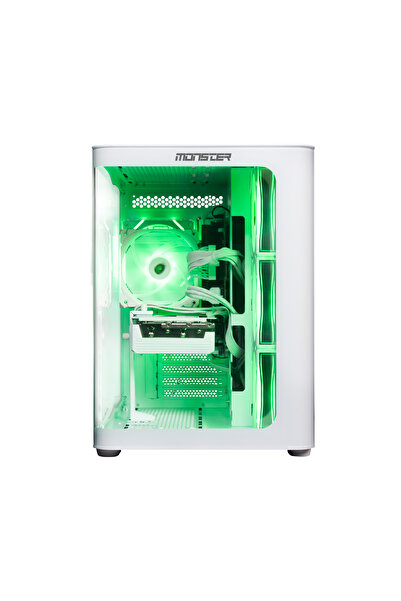MONSTER Tulpar TD3 V1.9.6 i5 14400F H610 16GB 1TB RX9060 XT Freedos Masaüstü Bilgisayarı - Beyaz