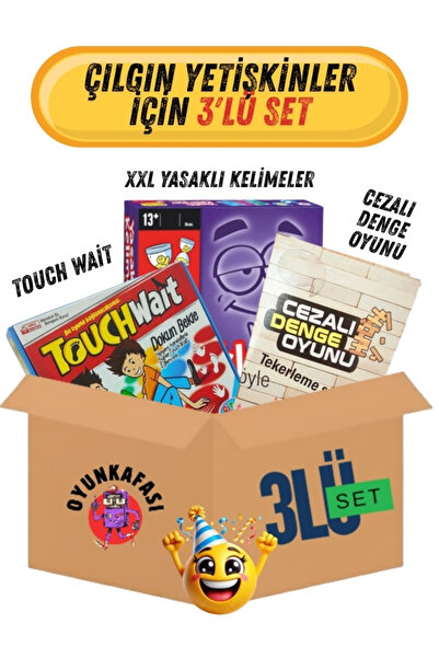 OYUNKAFASI YASAKLI KELİMELER - TOUCH WAİT - CEZALI DENGE OYUNU ( 3'LÜ YETİŞKİ...