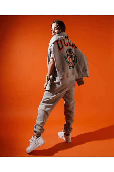 Superbluemexico Unisex Winter Jogger Sweatpants with Elasticated Cuffs