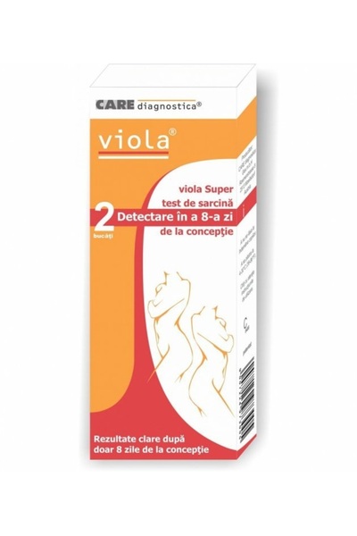Care Diagnostica 8th day pregnancy test, Viola, 2 pcs.