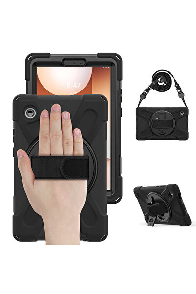 UnDePlus Samsung Galaxy Tab A11 Plus 11Inch Defender Strap-On Armored Tank Case X230 X235 X236B