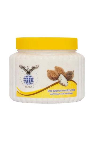 BLACK مقشر زبدة الشيا للوجه والجسم 500 مل