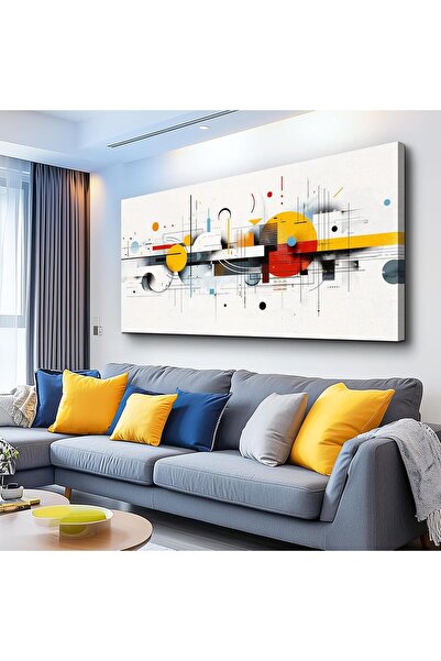 Emoda home Trove ألوان متباينة تجريدية (60×120 سم، مؤطرة)