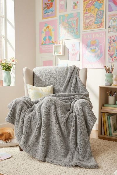 ELİTOL Cozyline Şarpa Tv Blanket 100X180 – Gray