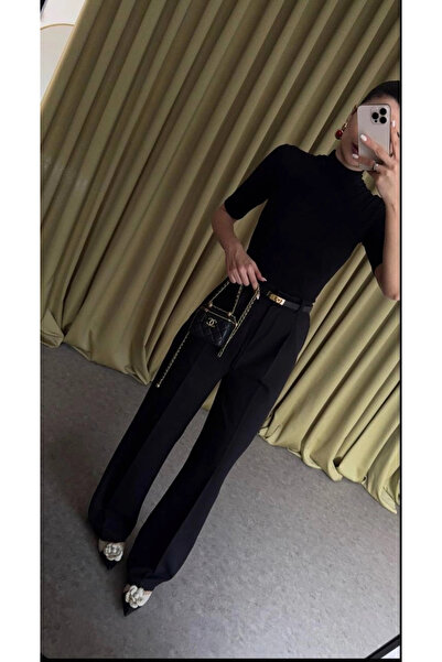 Melissatelier PALAZZO PANT BLACK