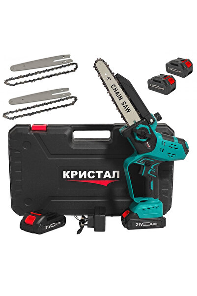 DDT Drujbă / mini ferăstrău cu baterie DDT-CRISTAL, indicator procentual baterie