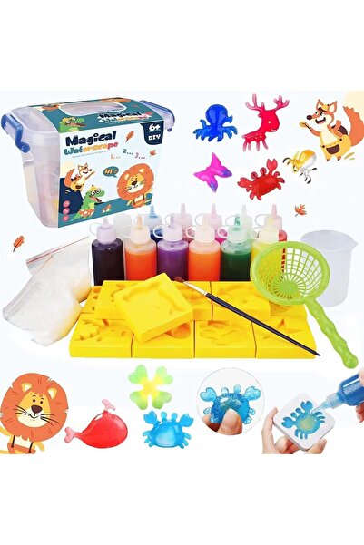 AYEBIA Magic Water ELF 12 Color & 12 model Set 3D Handmade Magic Gels Toy Set