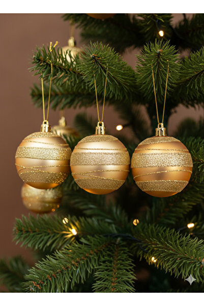 DODOMAR 3 bucăți de ornamente pentru pom de Crăciun (8 cm) - Set de decorațiu...