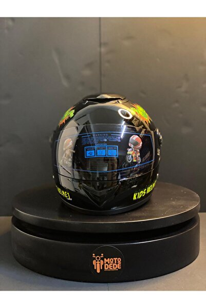 MTS SY118 Dinozor Desenli Çocuk Motosiklet Kaskı Full Face PP Materyal ECE Onaylı (5-12 Yaş)