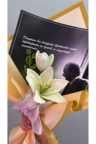 ipeklife Zambak Tekli Buket Öğretmenler günü