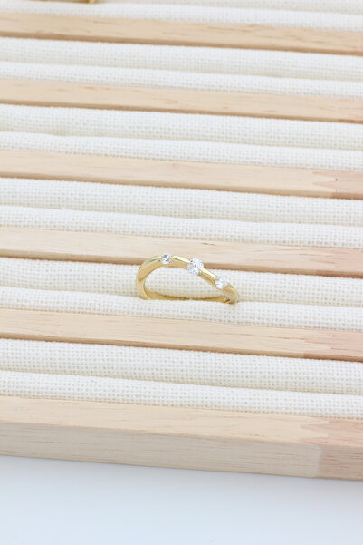 XUPING JEWELRY Style Pearl/Xuping Jewelry Asymmetric Drop Zircon Stone Ring