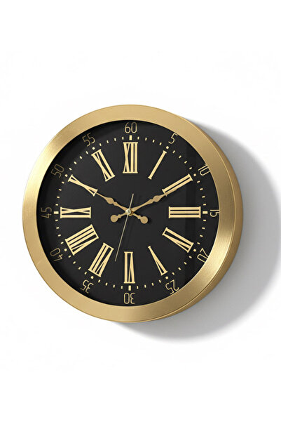 Butik Saat Ceas de perete Metal Princess Gold |   36 cm |   Ceasuri Boutique