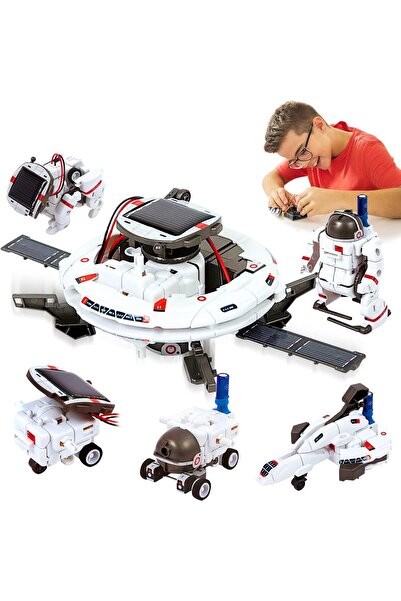 AYEBIA مشاريع STEM للأطفال من سن 8 إلى 12 عامًا، ألعاب روبوت تعمل بالطاقة الشمسية، مجموعات علمية 6 في 1، بناء تعليمي اصنعه بنفسك