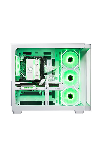MONSTER Tulpar TD3 V1.9.6 i5 14400F H610 16GB 1TB RX9060 XT Freedos Masaüstü Bilgisayarı - Beyaz