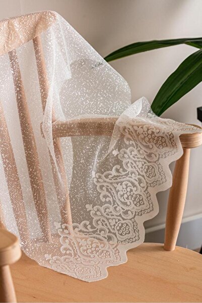 LUNETT HOME Calisto04 Pattern Rarely Folded 1X2 Tulle Curtain for Living Room, Balcony, Kitchen Tulle