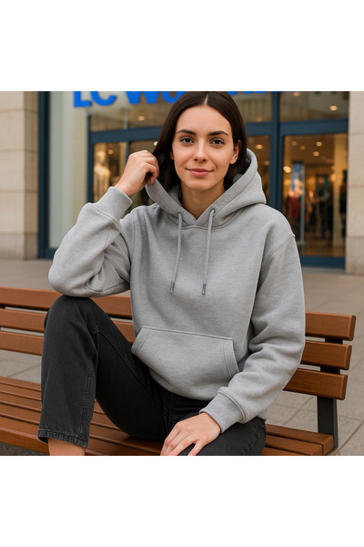 LC Waikiki Premium Quality 3 Thread Fleece-Lined Women's Sweatshirt