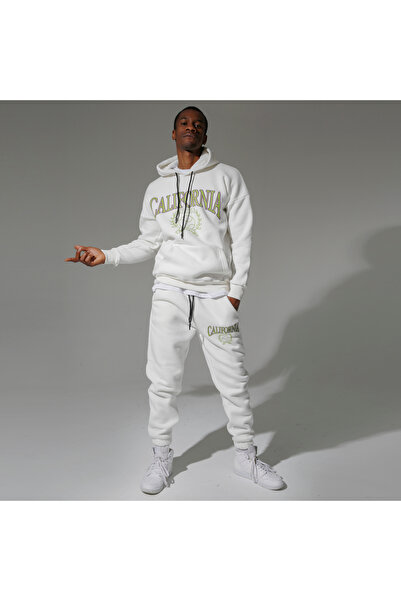 Superbluemexico Unisex Winter Jogger Sweatpants with Elasticated Cuffs