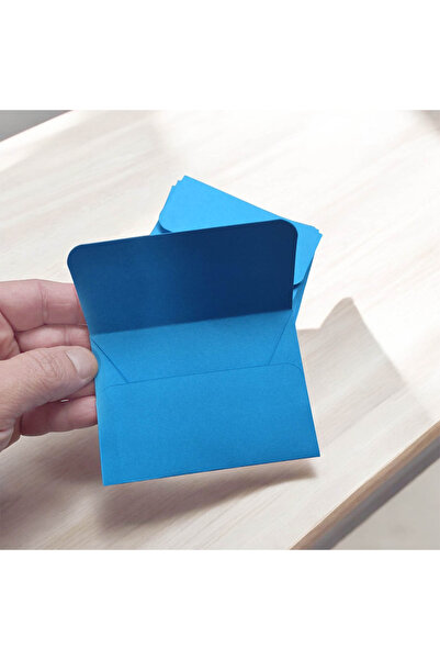 PersonalizatCuStil Blue Cardboard Envelopes 10.5 x 7.5 cm – Set of 100 Pieces