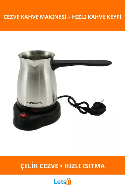 Letsii Stainless Steel Electric Coffee Pot Coffee Maker