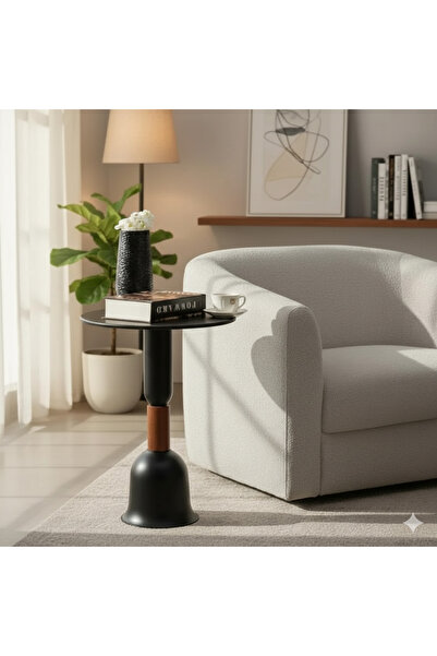 terndat طاولة خدمة حديد أسود - بتصميم فاخر وأنيق