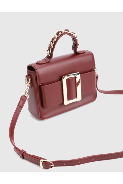 İLVİ Klein Claret Red Women's Handbag