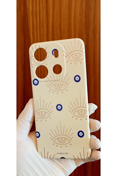 Newon Tecno Spark Go 2023 Evil Eye Printed Inside Velvet Premium Silicone Phone Case