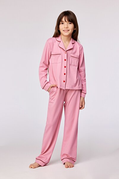 Woody 10-16 Yaş Kız Pijama-Ypd - 404 Wıld Rose