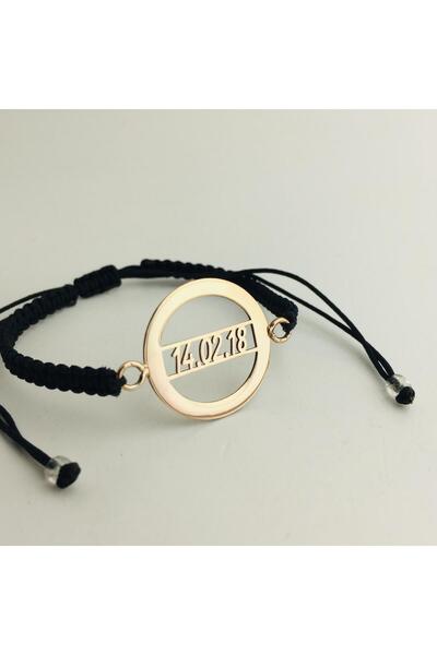 BUTİK GÜMÜŞ 925 Ayar, Kişiye Özel Tarihli, Sevgililer Günü, Doğum Günü, 14K A...