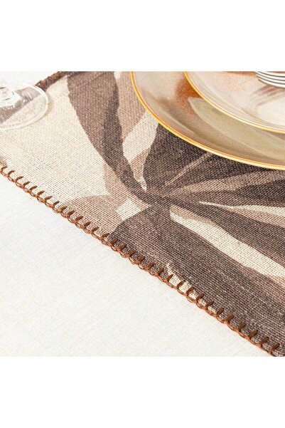 Chakra Alamo Amerikan Servis 35x50 cm Bej/Koyu Kahve