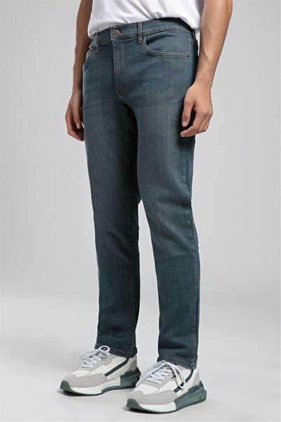 Lee Cooper Marco normal waist slim cut straight leg blue men's jean pants