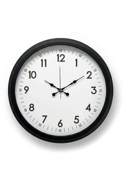 Butik Saat Ceas de perete latin negru din metal |   40 cm |   Ceasuri Boutique