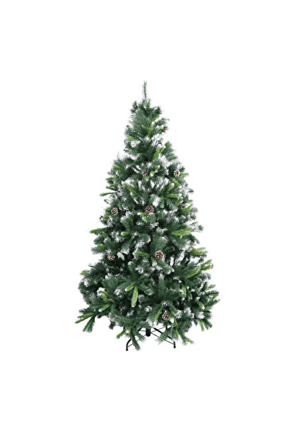 DacEnergy Brad de Craciun , confectionat din PVC, verde, 32 conuri, 210 cm, 8...