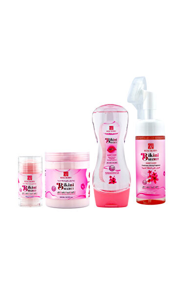 ROSE BERRYY مجموعه بيكيني سيكرت الوردية، ٤ قطع من روز بيري