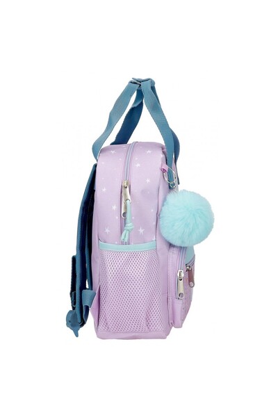 Disney Girls' kindergarten backpack, Lovely Stitch, adaptable, lilac, 23x28x10 cm