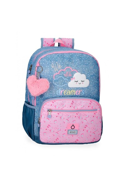 Enso Girls' backpack, Dreamers, 2 compartments, adaptable, multicolor, 32x44x17 cm