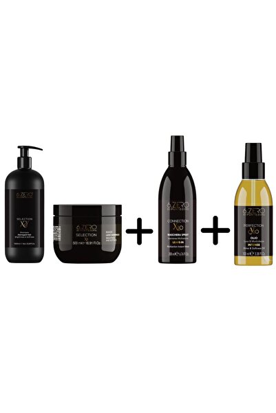 6.Zero Luxury Touch Set Y10 & X10 - Shampoo, Mask, Leave-in Spray & Oil (1000+500+200+100 ml)