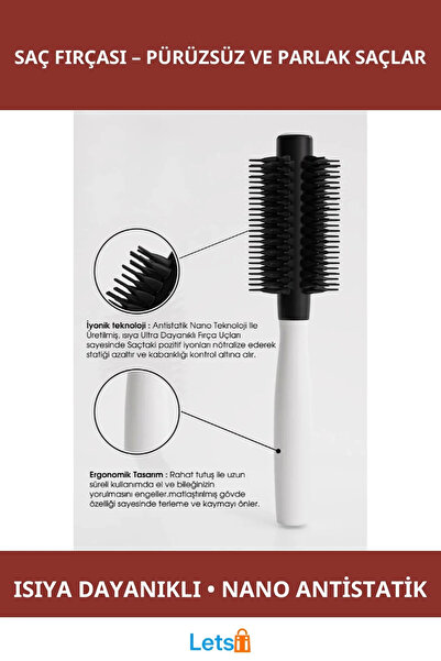 Letsii فرشاة شعر مقاومة للحرارة ومضادة للكهرباء الساكنة