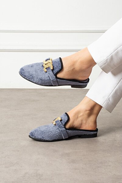 FUGA MODA Velza Gray Short Furry Elegant Engagement Dowry Bundle Guest House Slippers