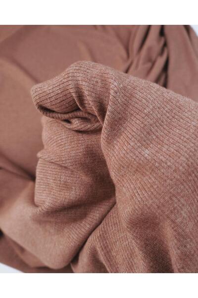 Kumaş Parça πλέξη ριμπ Πλεκτό ύφασμα σε χρώμα Dusty Rose Πλάτος: 110 cm