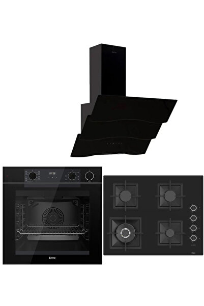 Ferre STEAM PLUS 65 SERİSİ 3LÜ CAM ANKASTRE SET (QEP64CS-SC405-D023)