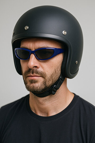 Angel Eyes Mavi Renk Motorcu Aksiyon Gözlüğü, UV400 Koruma Unisex Bisiklet Ko...