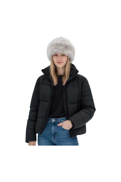 Aware Time قبعة دلو شتوية من الفرو للنساء